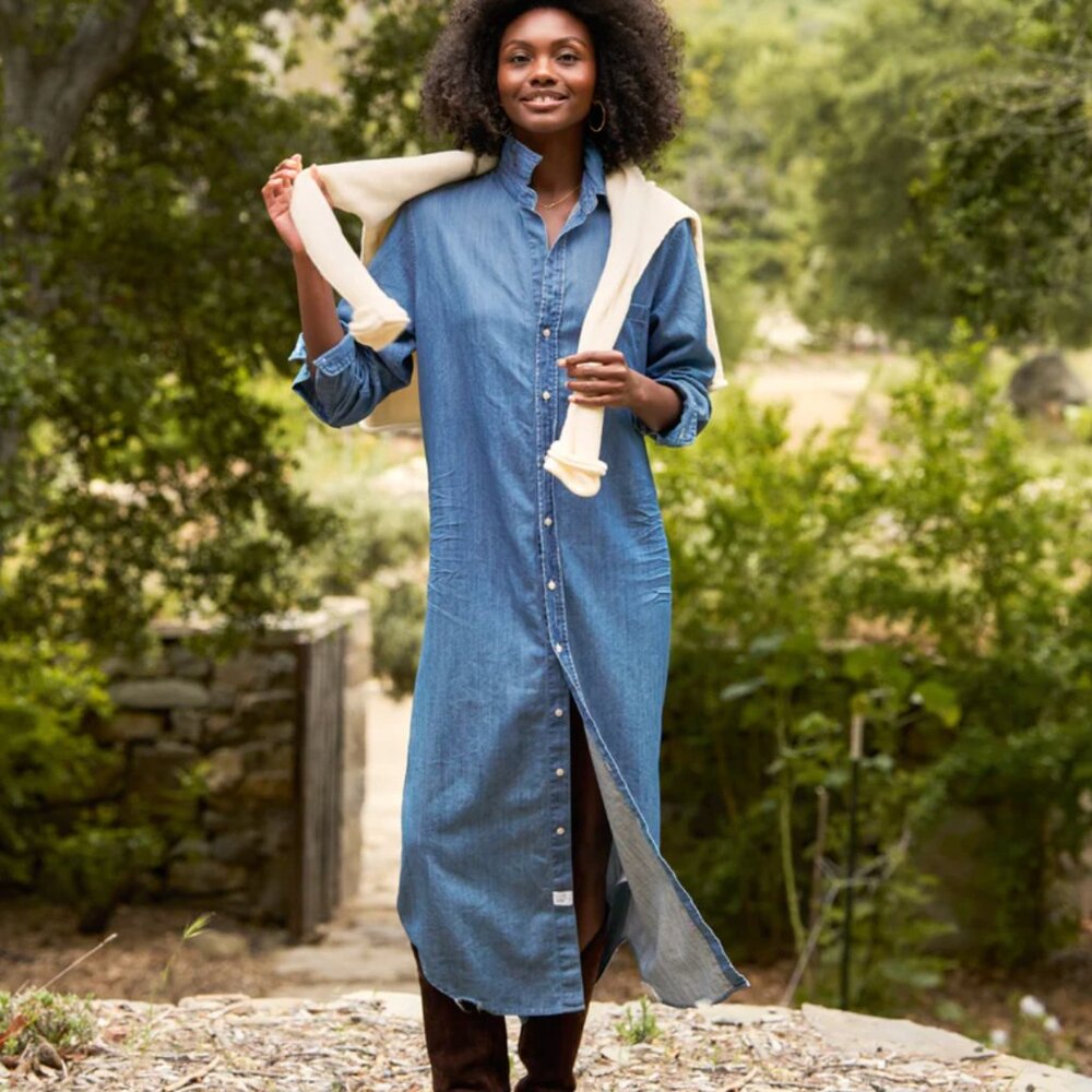 Frank & Eileen Rory Maxi Shirtdress size Medium